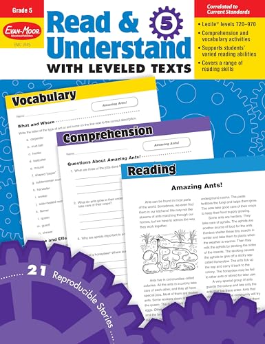 R&u, Stories & Activities Grade 5 (Read & Understand With Leveled Texts)